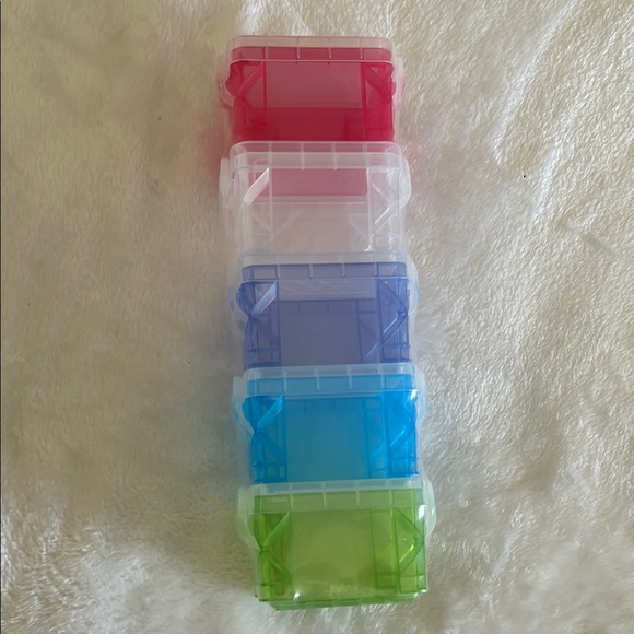 NWT Colorful Stackable Storage Boxes - Picture 1 of 4
